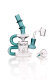Black Leaf Recycler Dab Rig Ölbong mit Banger dunkelgrün