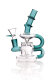 Black Leaf Recycler Dab Rig Ölbong mit Banger dunkelgrün