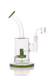 Black Leaf Dab Rig Ölbong Trommelperk. grün mit Banger