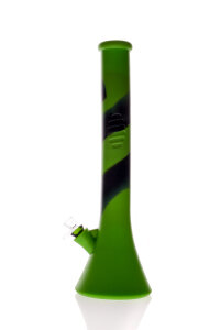 Silikon Bong Beaker schwarz-gr&uuml;n 44 cm