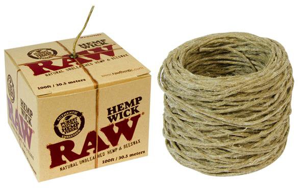 RAW Hemp Wick Zündschnur im Knäuel 30,5m