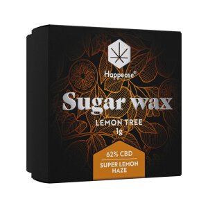Happease Extracts Lemon Tree Sugar Wax 62% CBD 1g