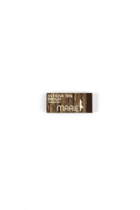 Marie Filter Tips breit perforiert Brown 2,5 x 6 cm