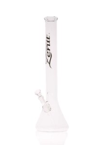 Zenit Bong Beaker 5mm clear Megacut mit Kickloch Logo...