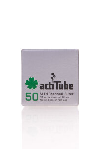 ActiTube 50 St&uuml;ck Slim Aktivkohlefilter &Oslash; 7mm