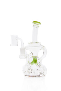 Blaze Recycler Dab Rig &Ouml;lbong gr&uuml;n mit Banger 14,5