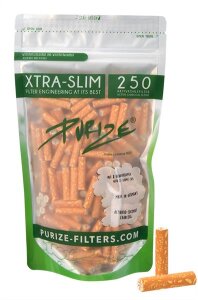Purize XTRA Slim 250 pieces activated carbon filters Ø 5.9mm SPY