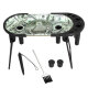 Black Leaf Rolling Console Dollar