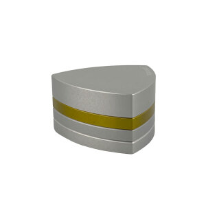 Gleichdick Alu Grinder 4-teilig Natur/Gold