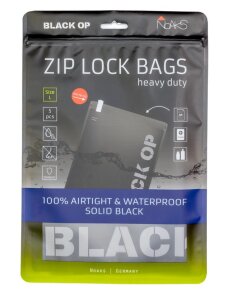 Noaks Bag L - black opak, 23 x 30, 5 Stück