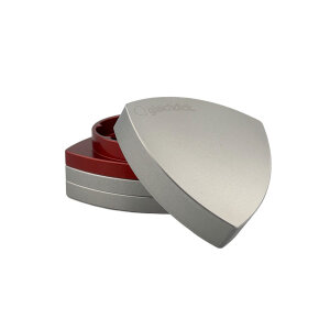 Gleichdick Alu Grinder 4-teilig Natur/Rot