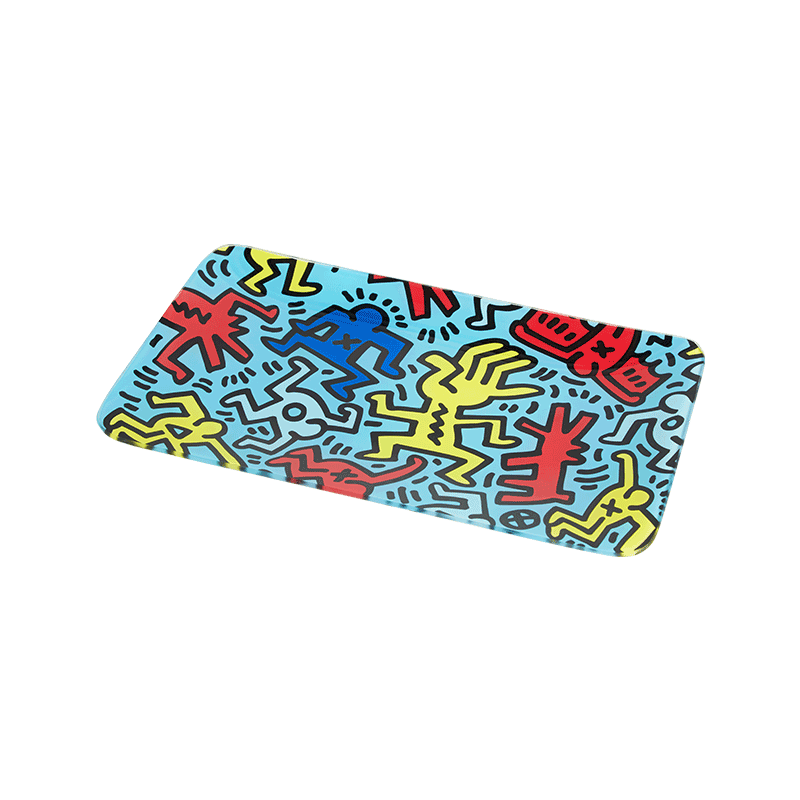 Glass Rolling Tray Keith Haring 30 x17cm