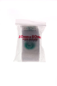 Baggy 40 x 60 mm 50&micro; 100 St&uuml;ck In Weed We Trust