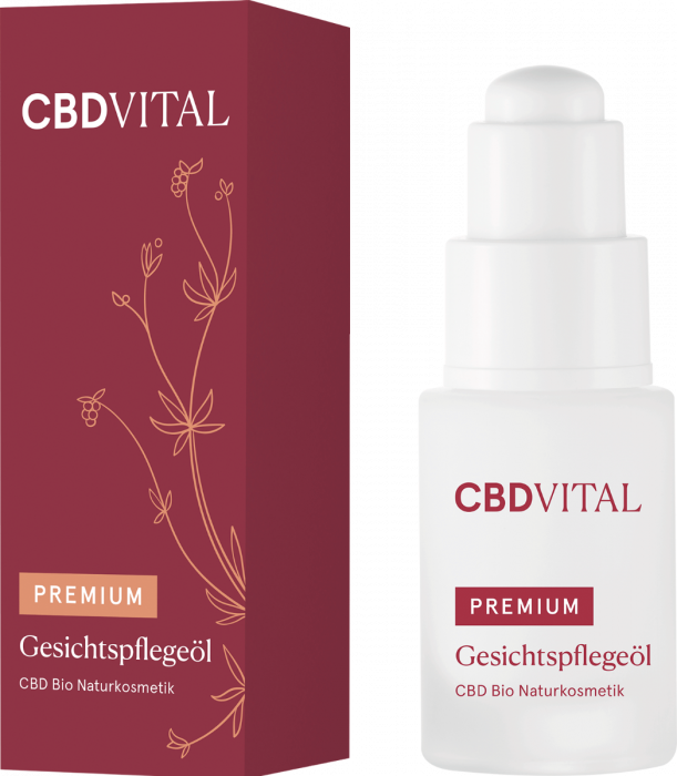 CBD VITAL PREMIUM CBD Bio Kosmetik Gesichtspflege&ouml;l 20ml