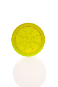 Acryl M&uuml;hle 2-teilig gelb &Oslash; 57 mm