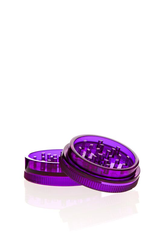 Acryl M&uuml;hle 2-teilig violett &Oslash; 57 mm