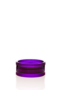 Acryl M&uuml;hle 2-teilig violett &Oslash; 57 mm