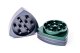 Gleichdick Alu Grinder 4-teilig Stahlblau/Grün