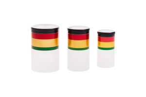 Alum&uuml;hle Black Leaf 4-teilig Rasta &Oslash; 62 mm