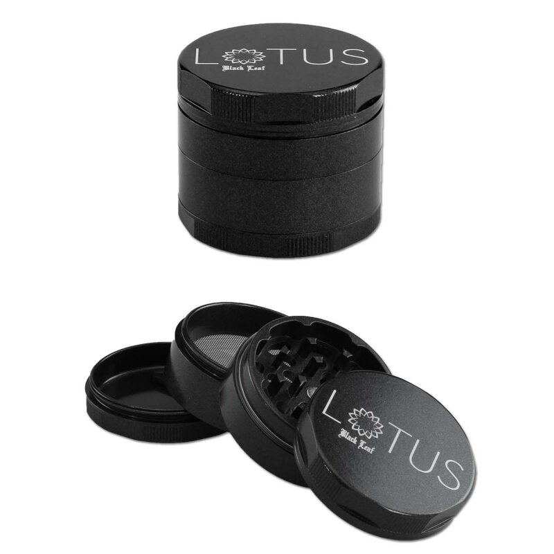 Alumühle Black Leaf Lotus 4-teilig Ø 55 mm grau