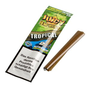 Juicy Jay&acute;s Hemp Wraps Tropical 2 St&uuml;ck