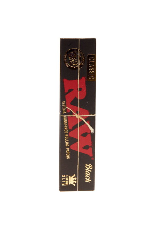RAW King Size Slim BLACK Classic Natural Fibers