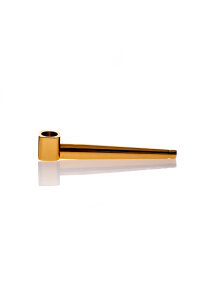 Handpfeife Roller gold L= 103 mm