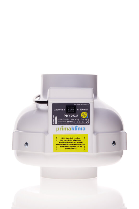 RVK 125 mm Prima Klima 2Stufen 220 m&sup3;/hund 400 m&sup3;-h